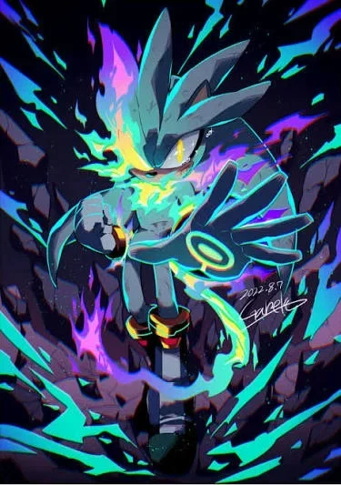 A crumbling world - Silver the Hedgehog